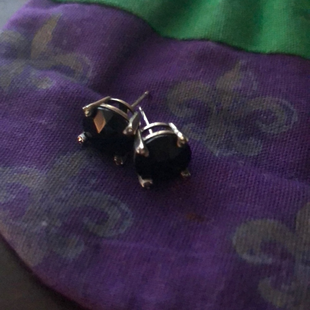Judith Jack black onyx studs